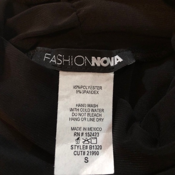 Fashion Nova turtle neck body suit black small - Picture 6 of 6